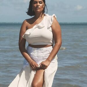 Maeve One-Shoulder Ruffled Top